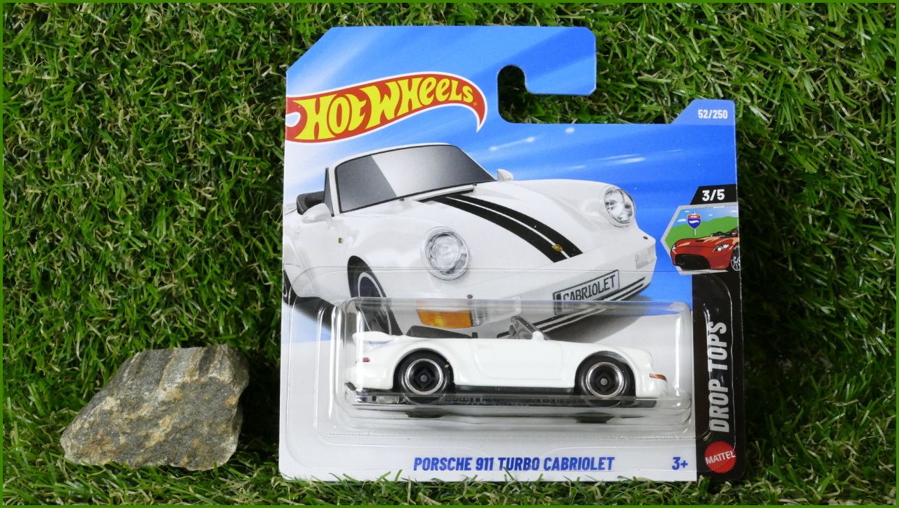 Angličák Autíčko Hot Wheels Porsche 911 Turbo Cabriolet (DROP TOPS)