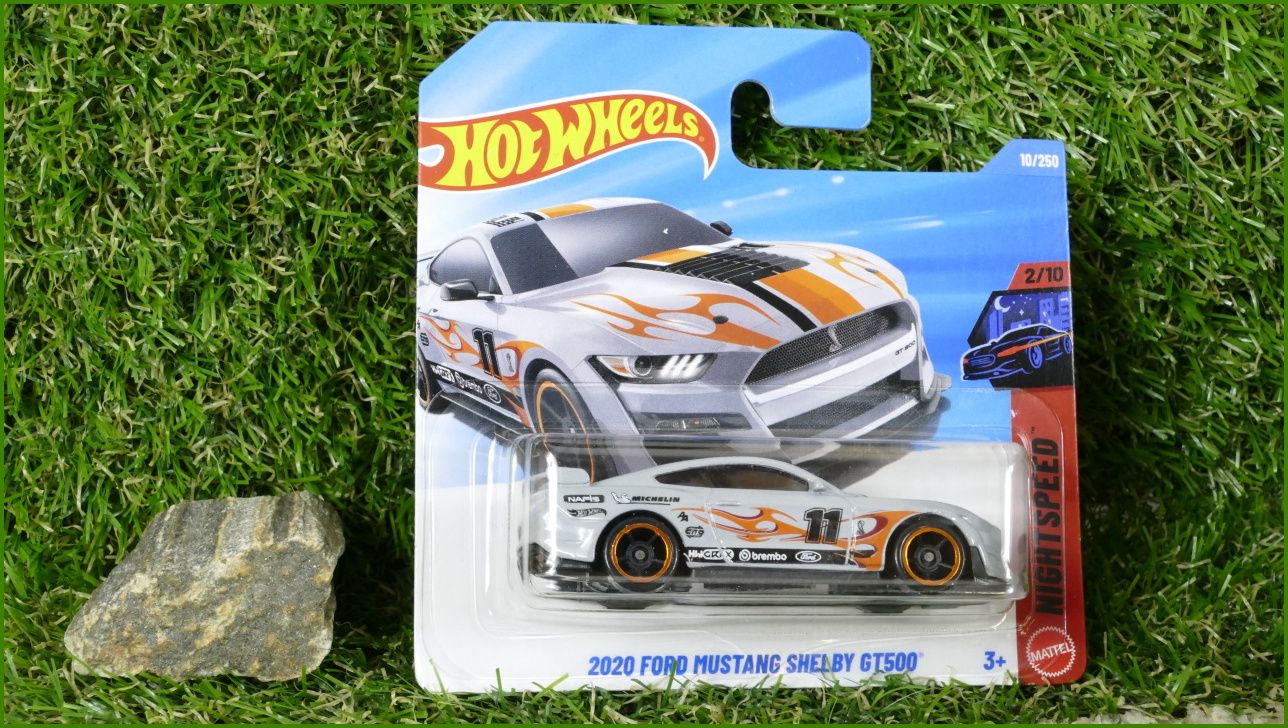 Angličák Autíčko Hot Wheels 2020 Ford Mustang Shelby GT500 (NIGHT SPEED)