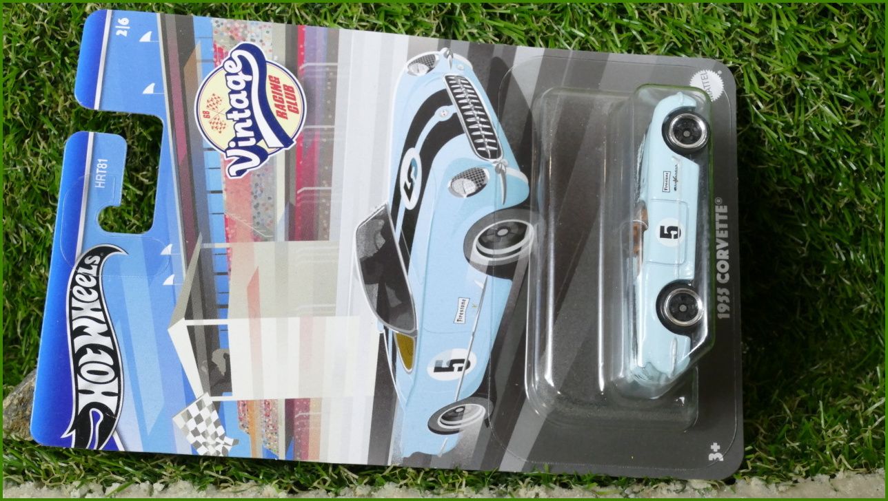 Angličák Autíčko Hot Wheels 1955 Corvette (VINTAGE RACING CLUB)