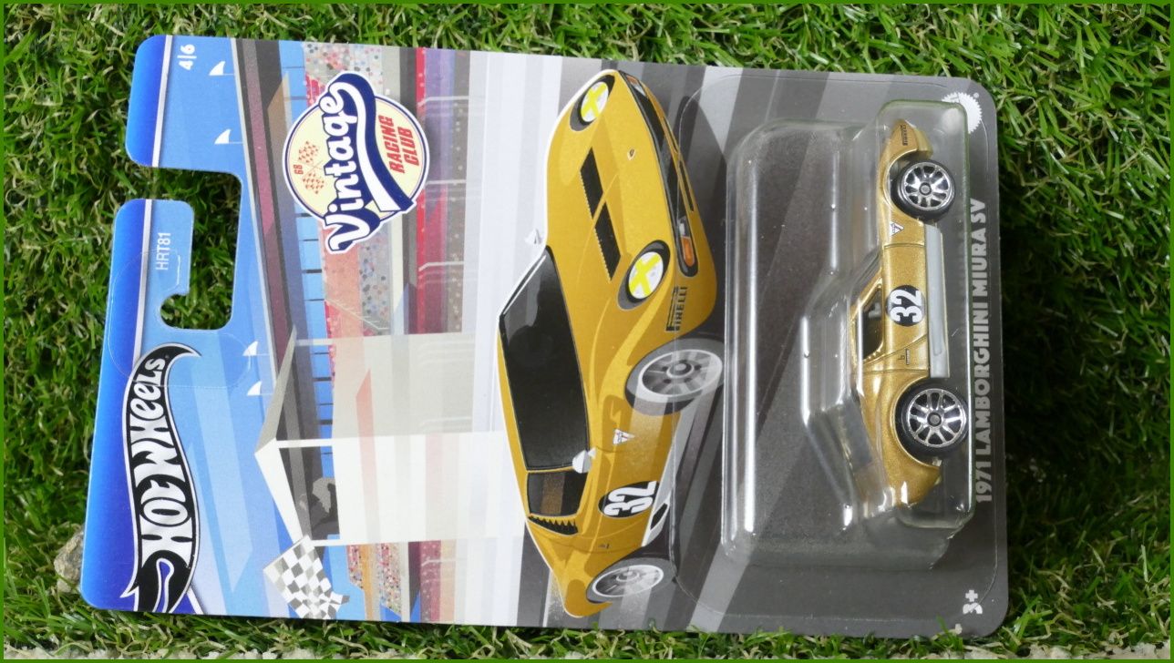 Angličák Autíčko Hot Wheels 1971 Lamborghini Miura SV (VINTAGE RACING CLUB)