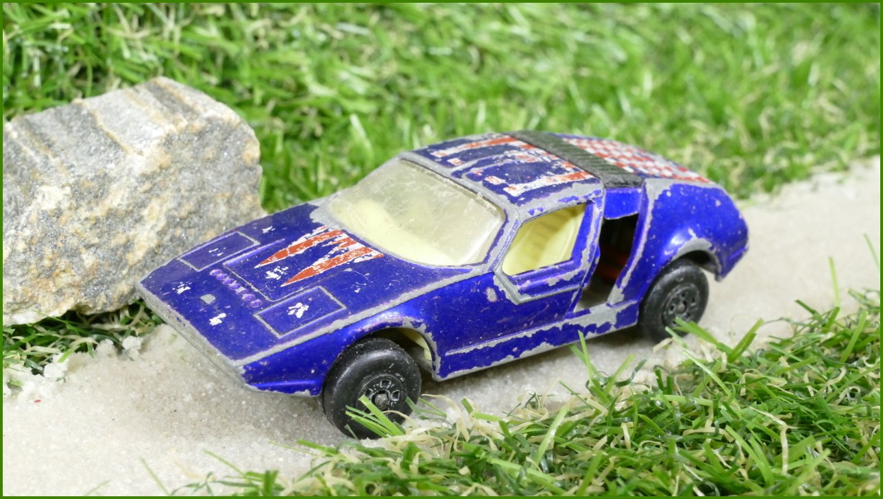 Model Autíčka Matchbox Lesney No.41 - Siva Spyder - špatná přední náprava