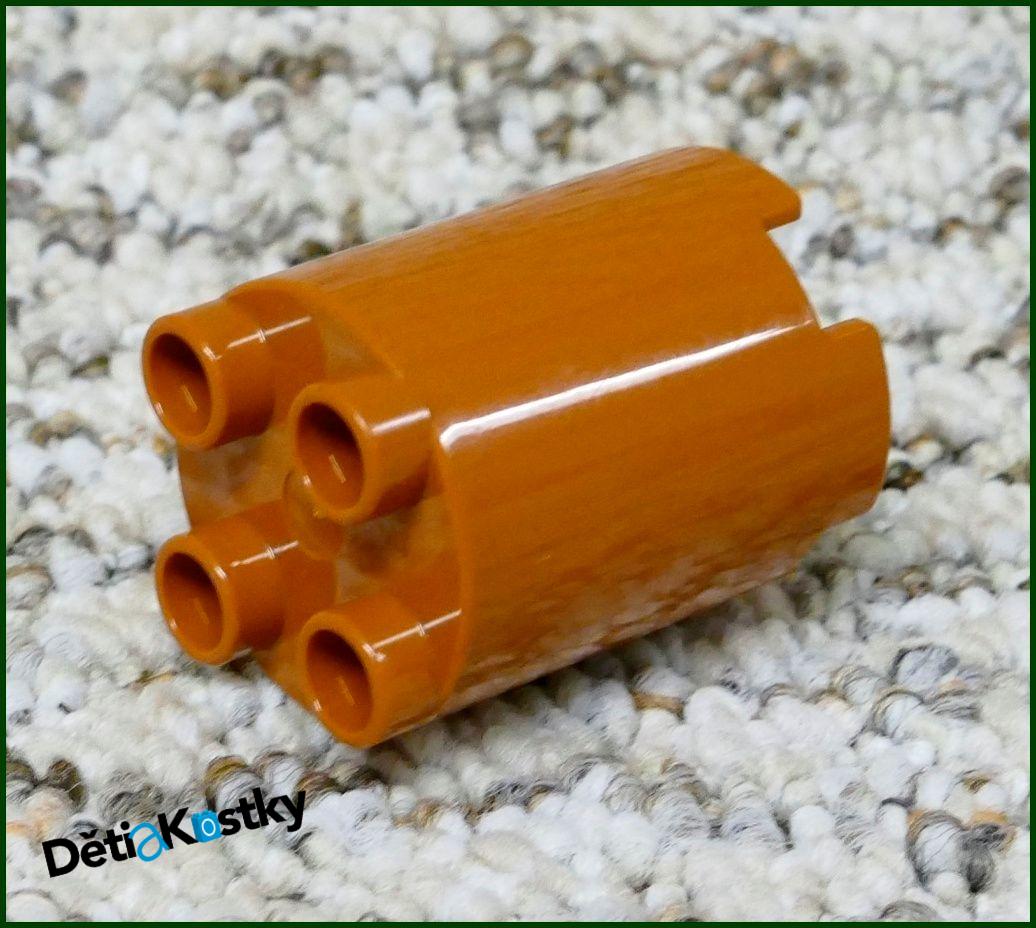 Lego® Duplo® Kostka Váleček (Sloup) Hnědý