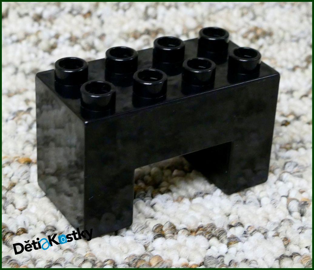 Lego® Duplo® Kostka Podstavec Mostu 2x4 Černý