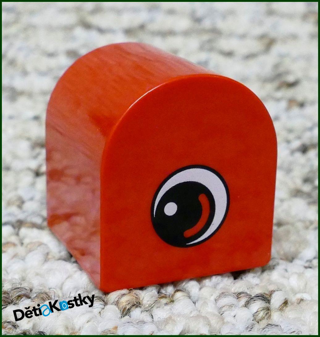 Lego® Duplo® Kostka Červená Zakulacená 2x2 Oko