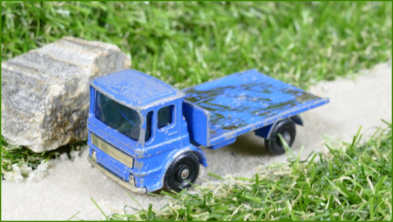 Model Autíčka Matchbox Lesney No.60 - Site Hut Truck - pokreslený