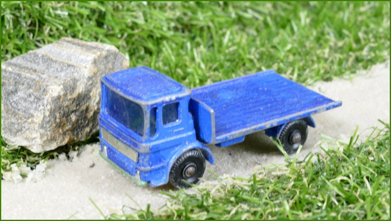 Model Autíčka Matchbox Lesney No.60 - Site Hut Truck - pokreslený