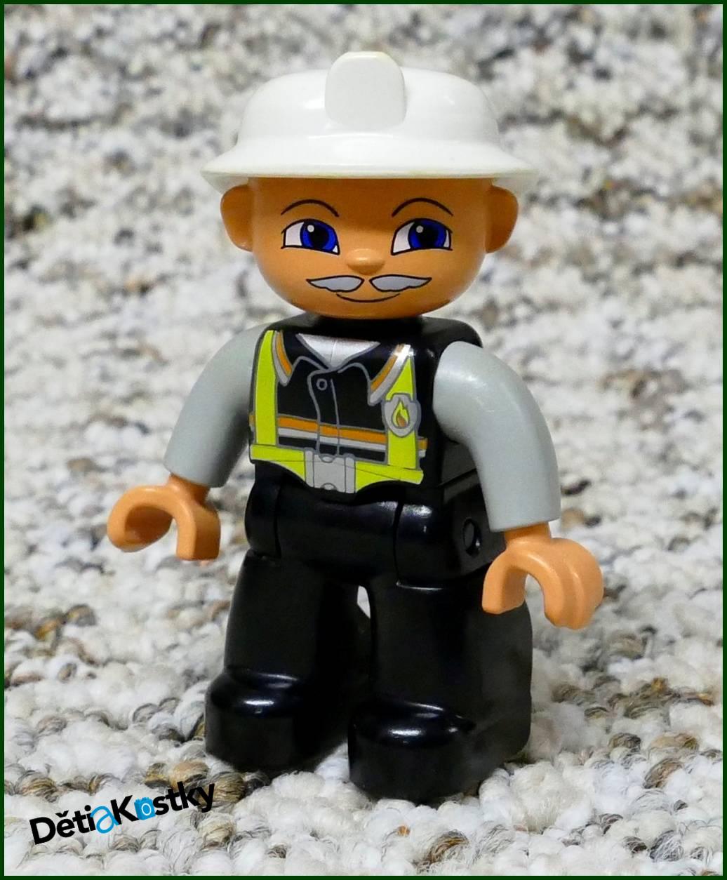 Lego® Duplo® Hasič s Vousy - šedé ruce
