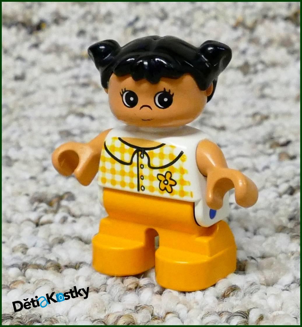 Lego® Duplo® Figurka Dítě Oranžové s Kytičkou