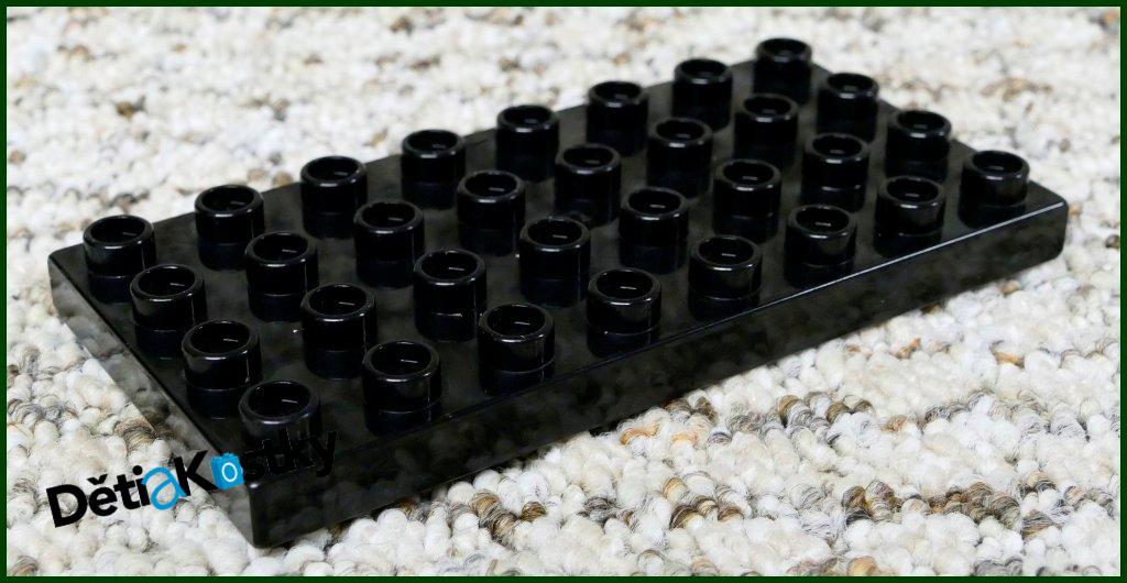 Lego® Duplo® Podložka/Destička 4x8 Černá