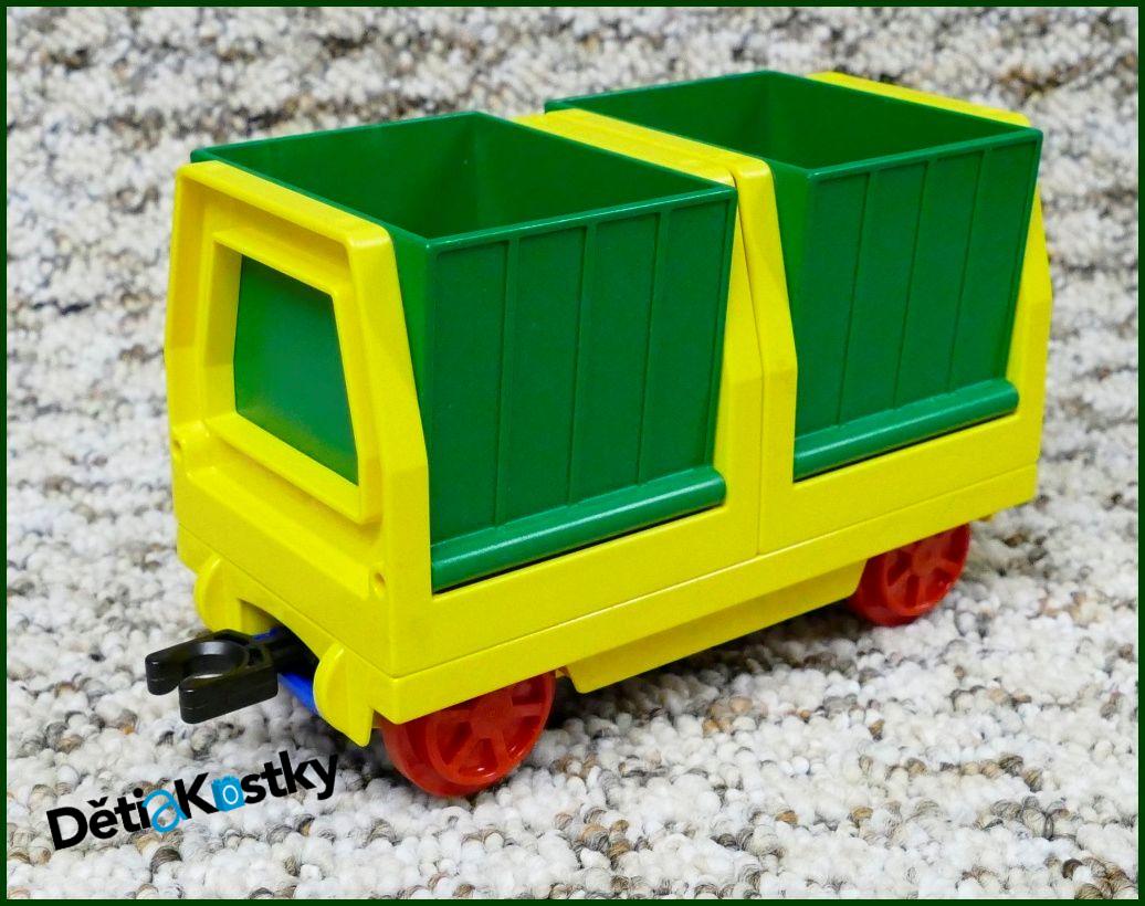 Lego® Duplo® Vagon - Kontejnery Nákladní - Žluto/Zelené