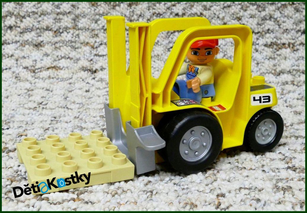 Lego® Duplo® Vysokozdvižný Vozík Žlutý s Paletou