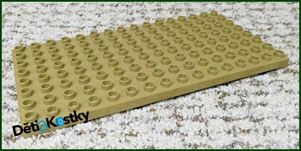 Lego® Duplo® Podložka/Deska 8x16 Tmavě Béžová (Hnědá)