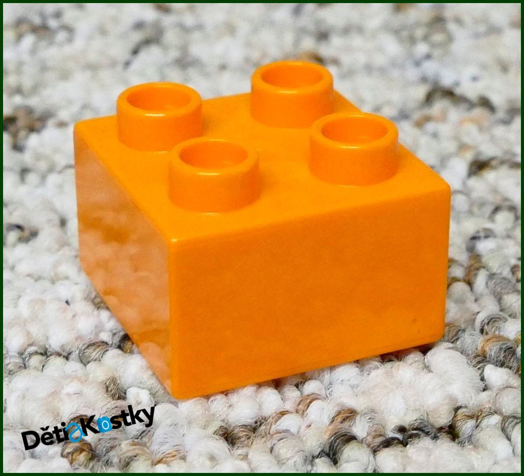 Lego® Duplo® Kostka 2x2 Oranžová