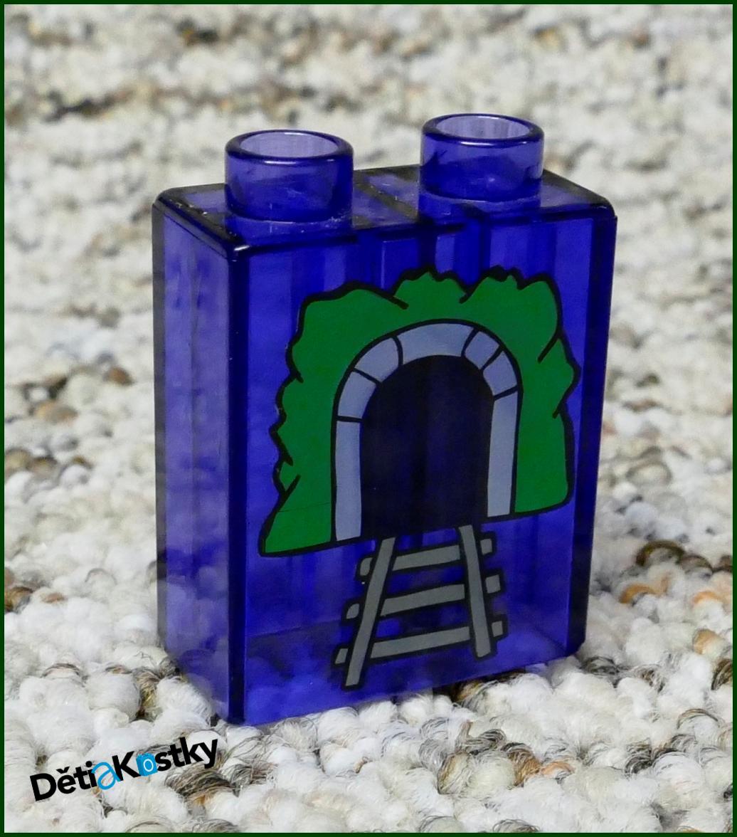 Lego® Duplo® Kostka 1x2x2 Fialová - Tunel