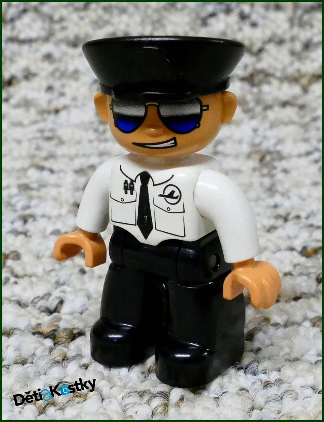 Lego® Duplo® Figurka Pilot Letadla s Brýlemi