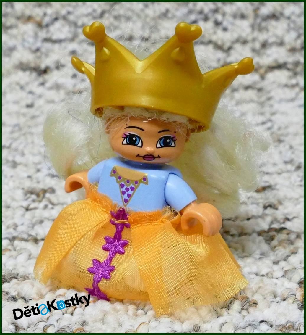 Lego® Duplo® Figurka Princezna s Vlasy, Korunou a šaty