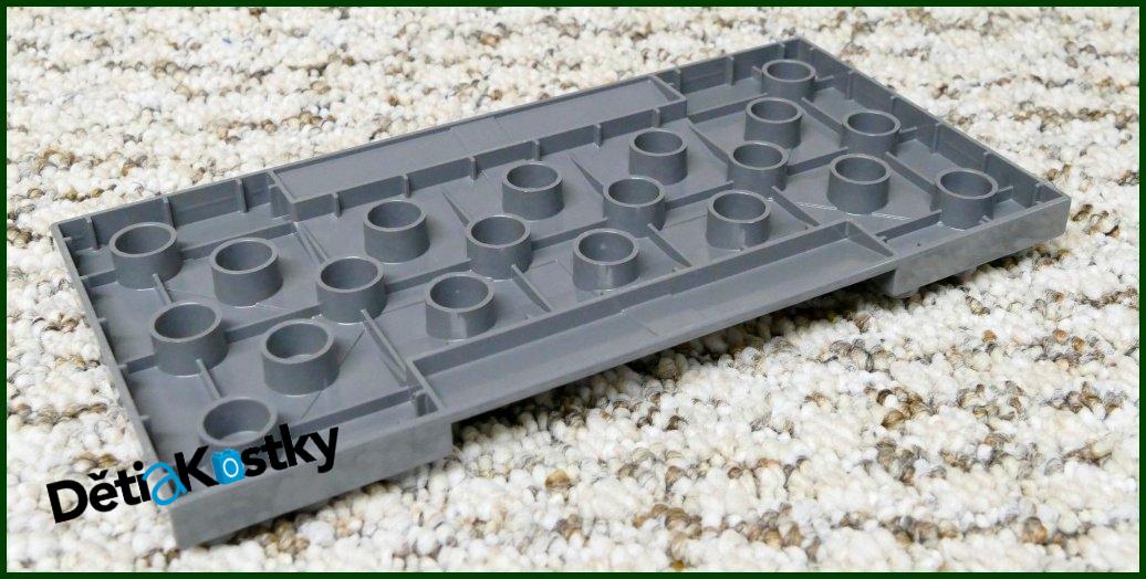 Lego® Duplo® Podložka/Deska 6x12 Tmavě Šedý Nájezd