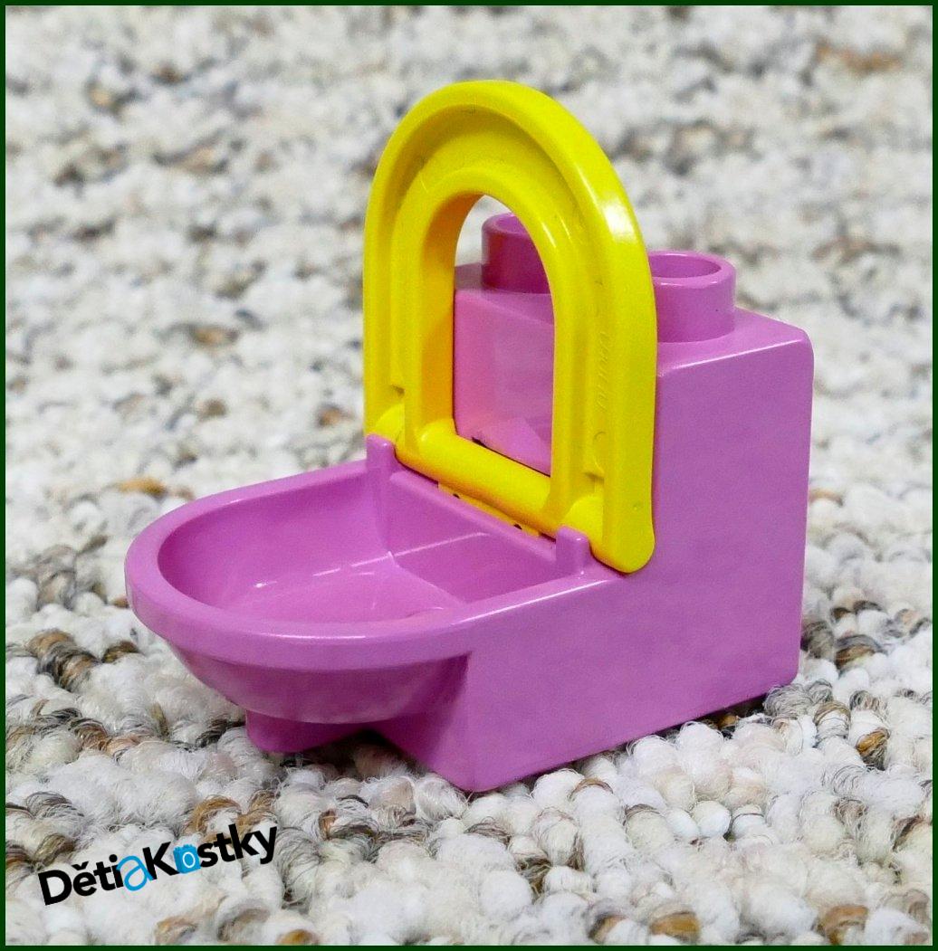 Lego® Duplo® Záchod Růžový (Žluté Prkénko)