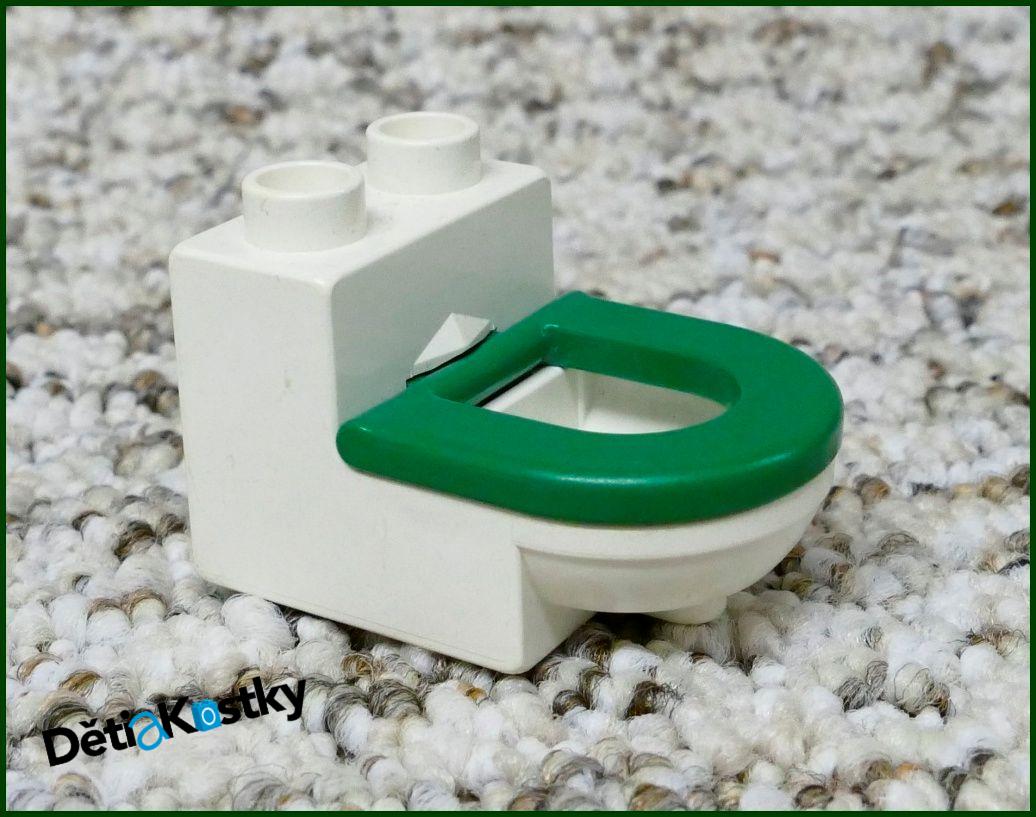 Lego® Duplo® Záchod Bílý (Zelené Prkénko)