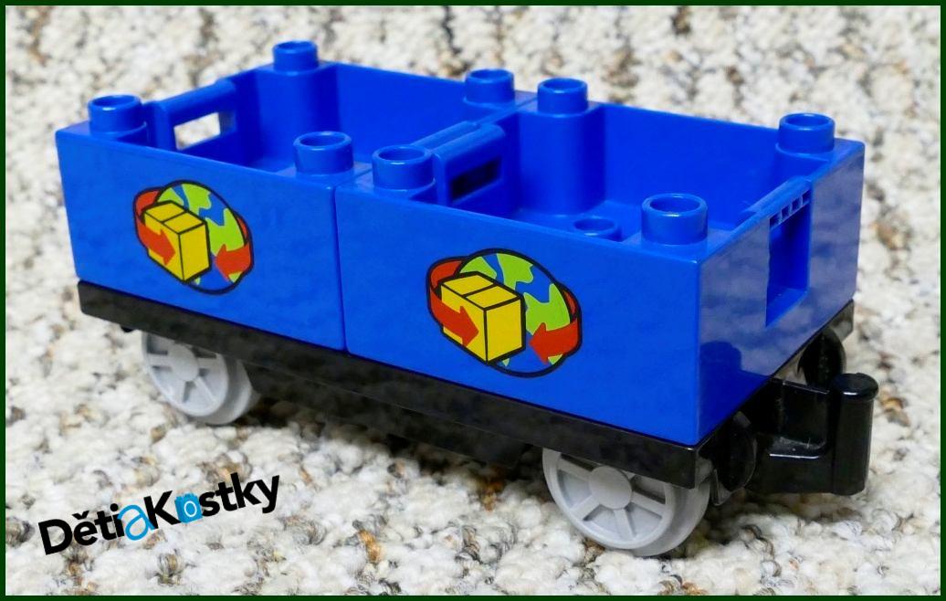 Lego® Duplo® Vagon - Nízké Korby Poštovní - Modré