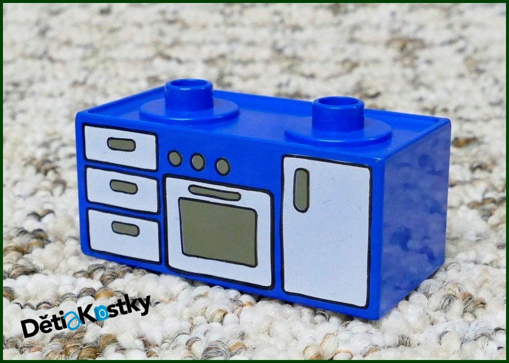 Lego® Duplo® Kuchyňská Linka (Trouba) se Šuplíky Modrá