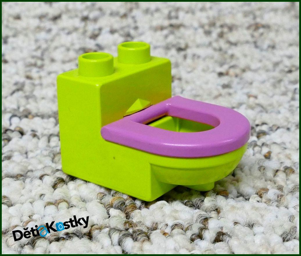 Lego® Duplo® Záchod Limetka (Růžové Prkénko)