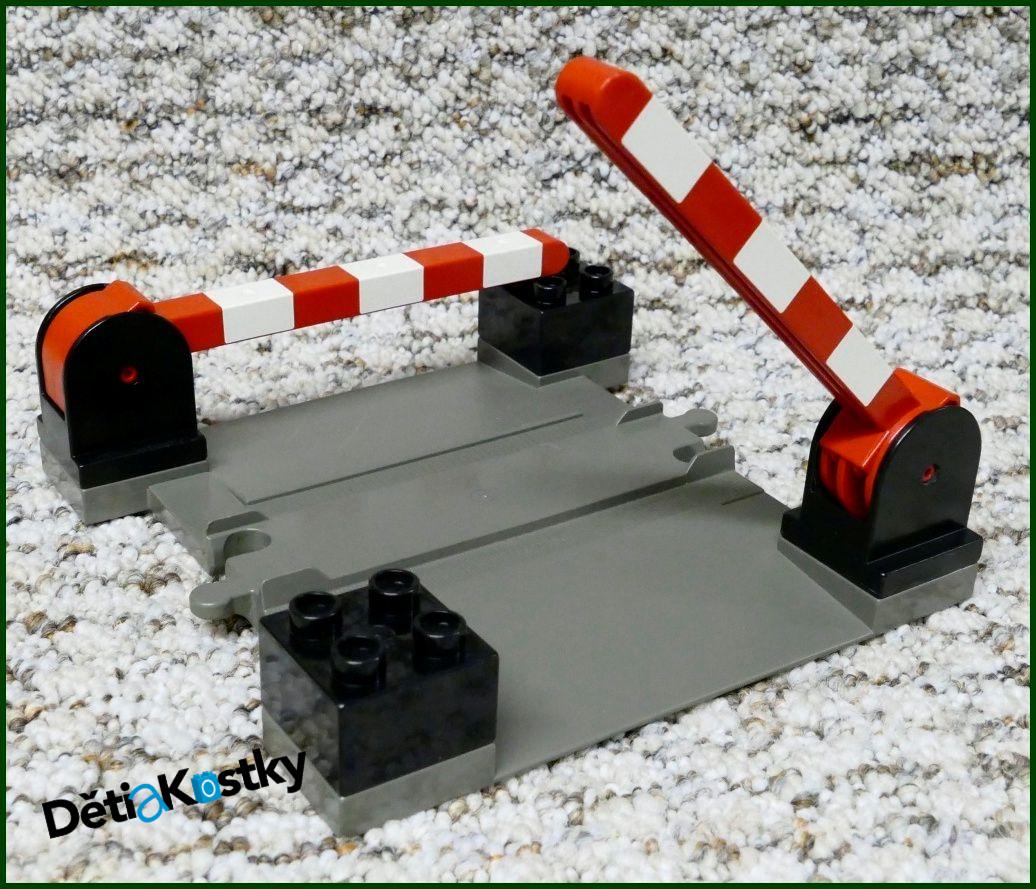 Lego® Duplo® Železniční Přejezd s Černými Závorami (st.š)