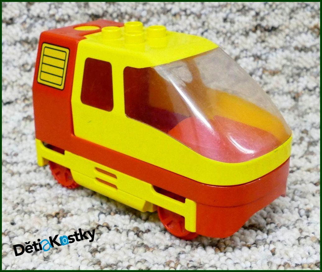 Lego® Duplo® Mašinka se Spodními Tlačítky Červená - Viz Popis!