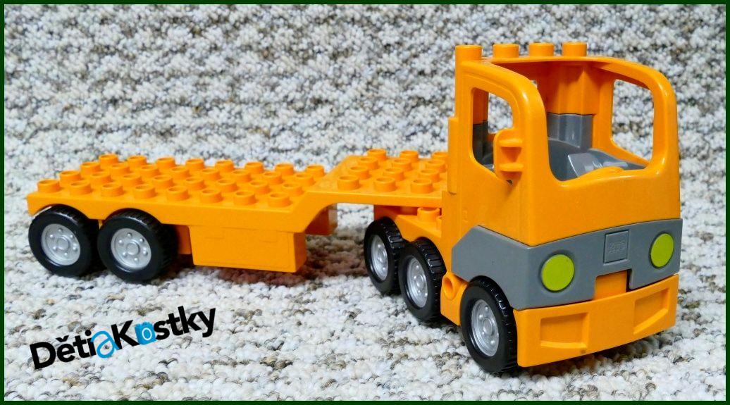 Lego® Duplo® Tahač Oranžový s Návěsem