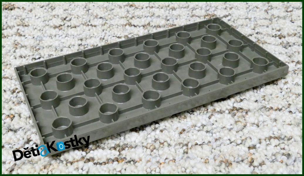 Lego® Duplo® Podložka/Deska 6x12 Hnědošedá/Tmavě Šedá