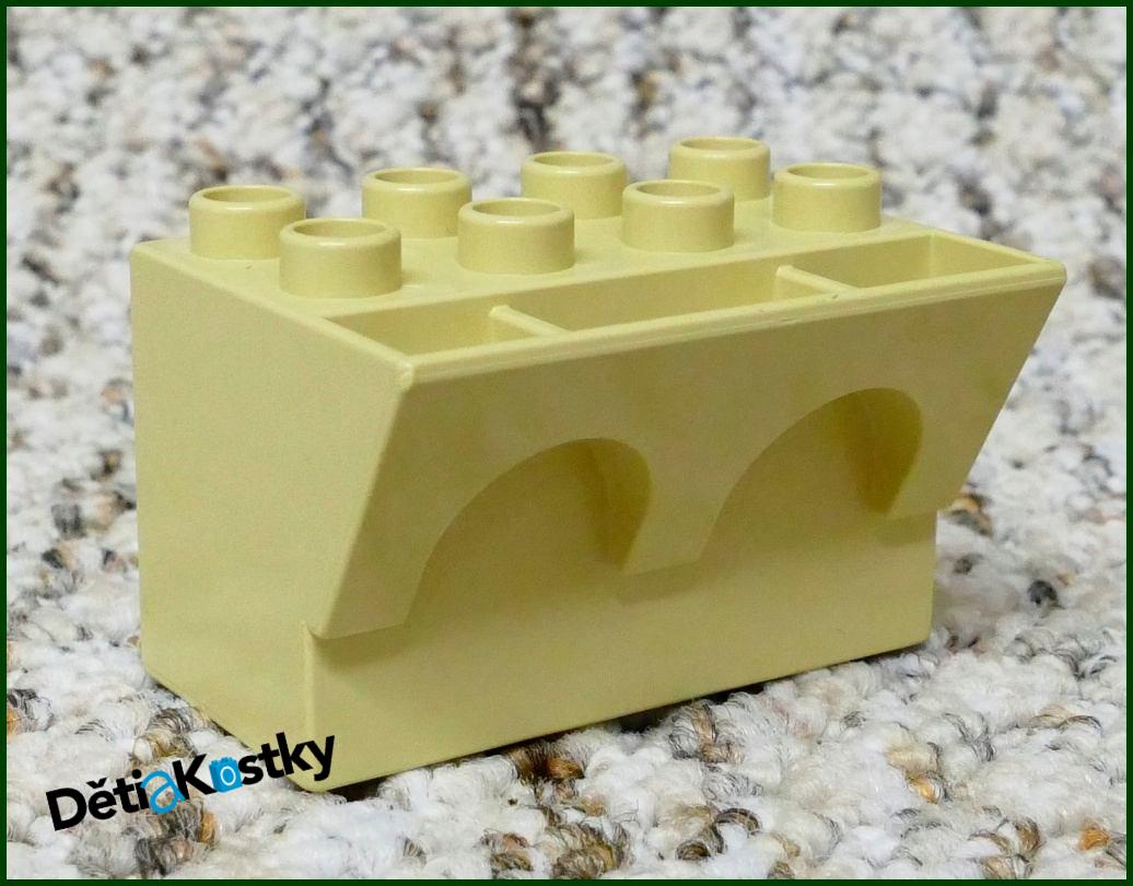 Lego® Duplo® Hradba Spodní Díl - Béžová