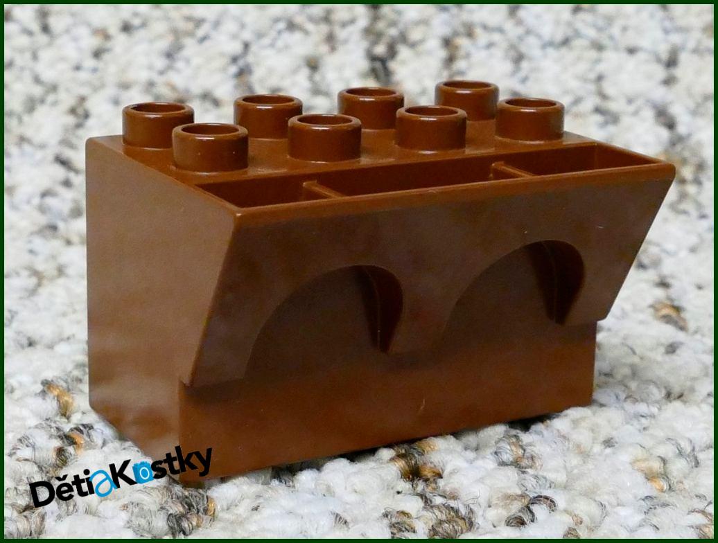 Lego® Duplo® Hradba Spodní Díl - Hnědá