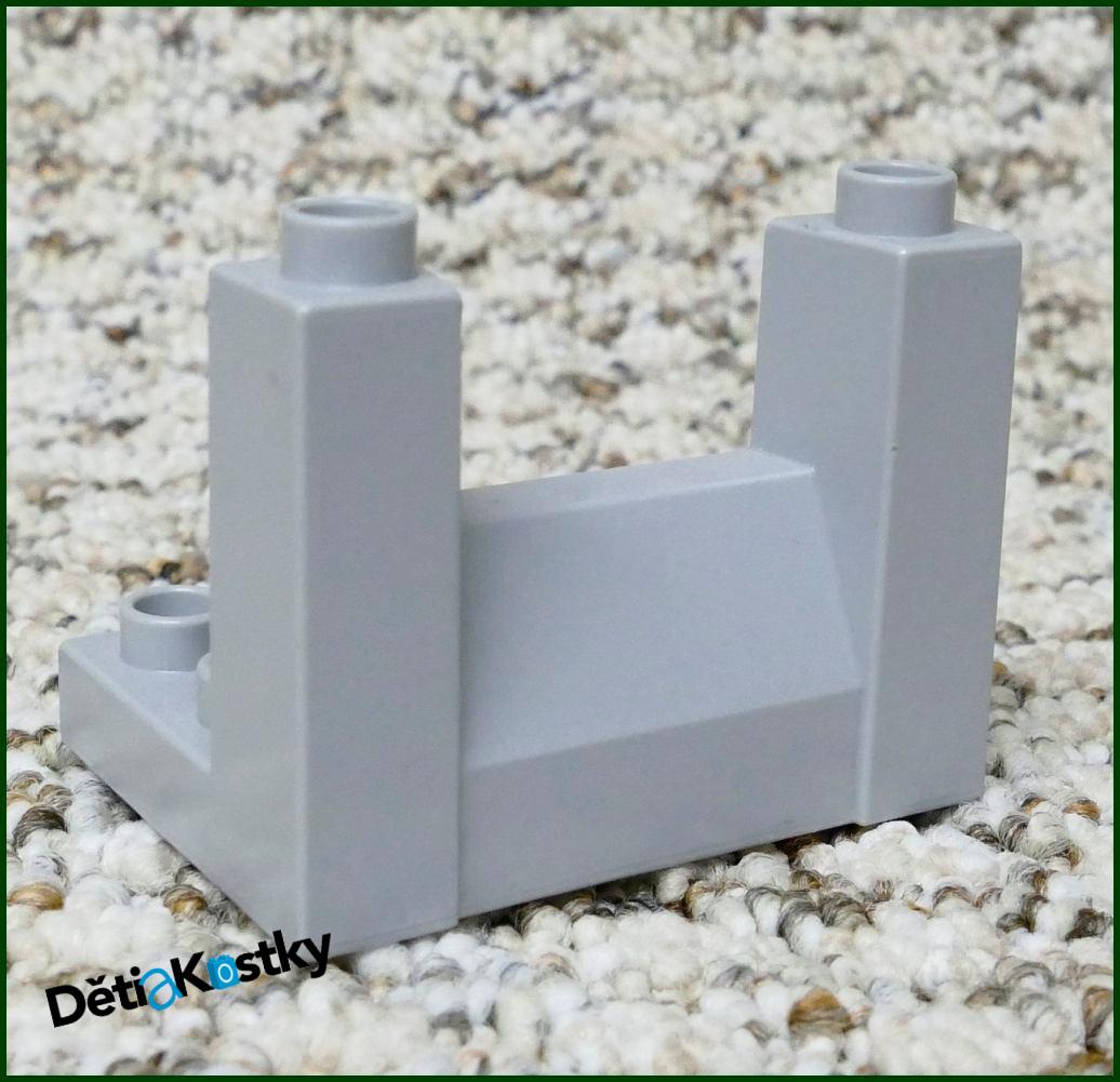Lego® Duplo® Hradba Horní Díl - Světle Šedá