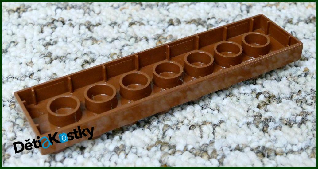 Lego® Duplo® Podložka/Destička 2x8 Tmavě Hnědá