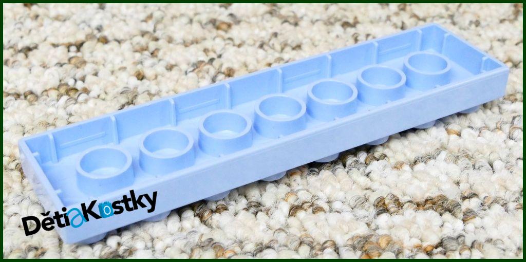 Lego® Duplo® Podložka/Destička 2x8 Světle Modrá
