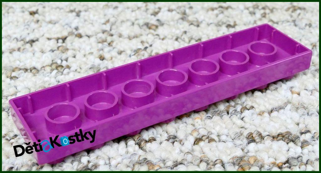 Lego® Duplo® Podložka/Destička 2x8 Fialová