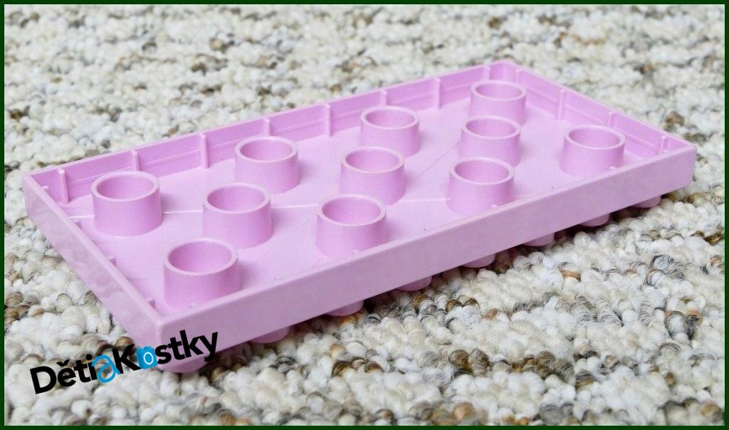 Lego® Duplo® Podložka/Destička 4x8 Růžová