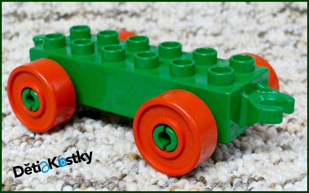 Lego® Duplo® Podvozek pro Auta Zelený (Červená Kola)