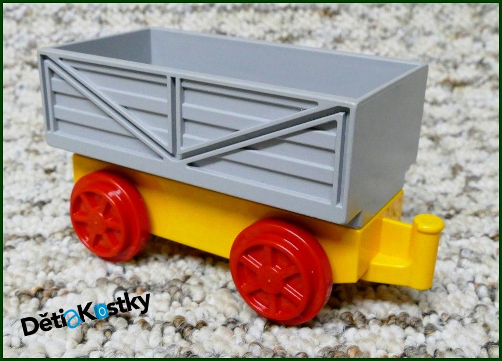 Lego® Duplo® Vagon Malý Oranžový - Šedá Korba