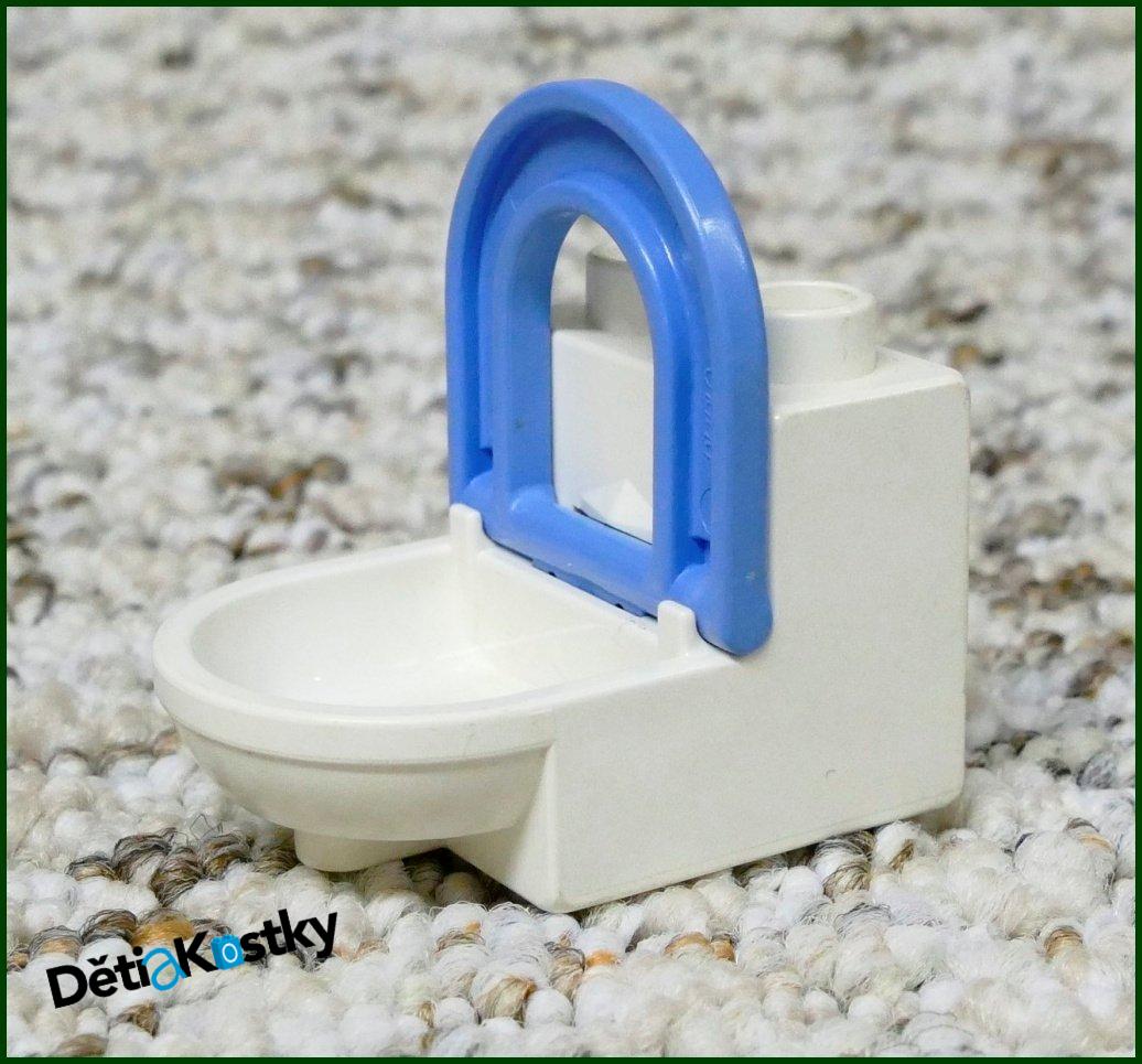 Lego® Duplo® Záchod Bílý (Modré Prkénko)
