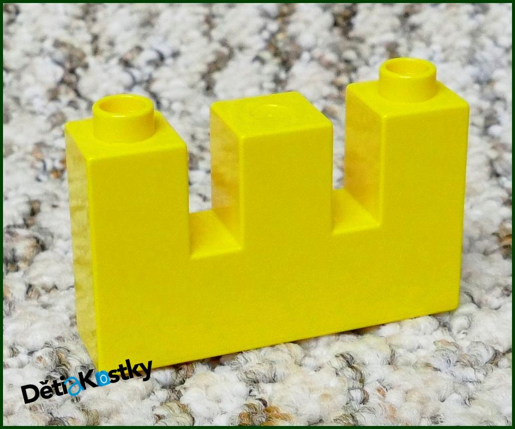 Duplo Kostka Hradba Úzká Žlutá