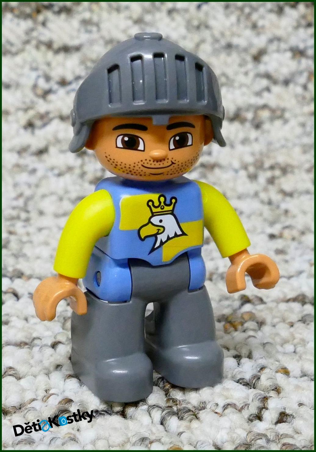 Lego® Duplo® Rytíř s Helmou Modrý - Novější Typ