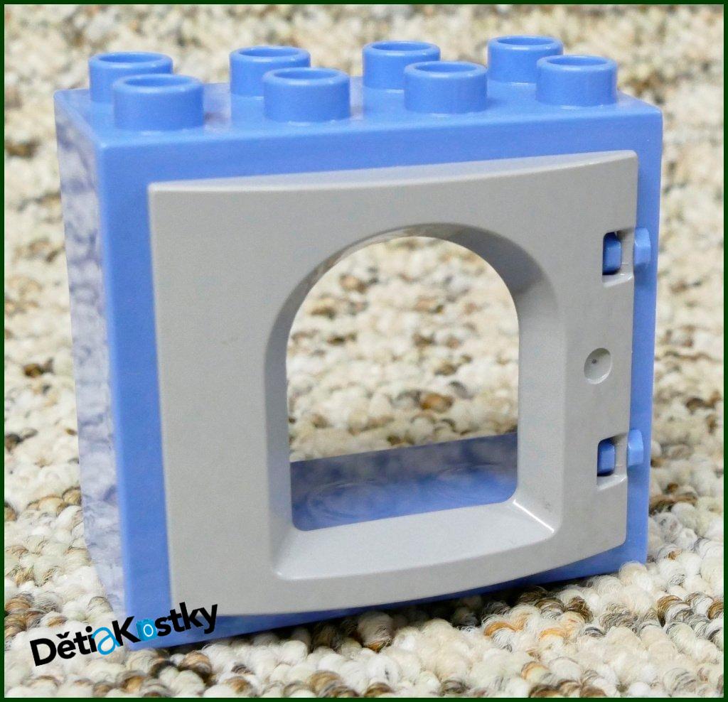 Lego® Duplo® Okno Hradu Světle Modré - Šedé Okno