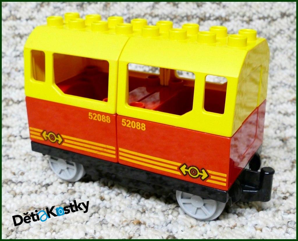 Lego® Duplo® Vagon pro Cestující Červeno-Žlutý