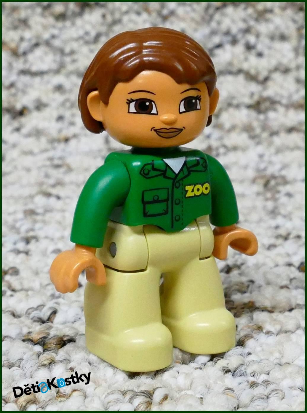 Lego® Duplo® Figurka Zoo Ošetřovatelka Béžovo/Zelená