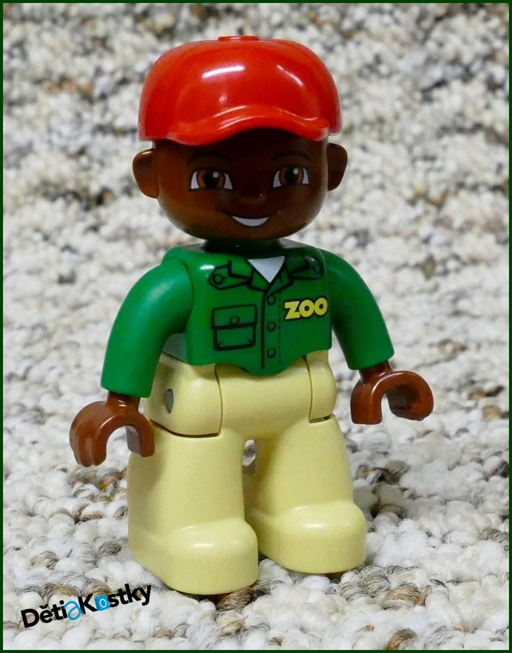 Lego® Duplo® Figurka Zoo Ošetřovatel Černoušek