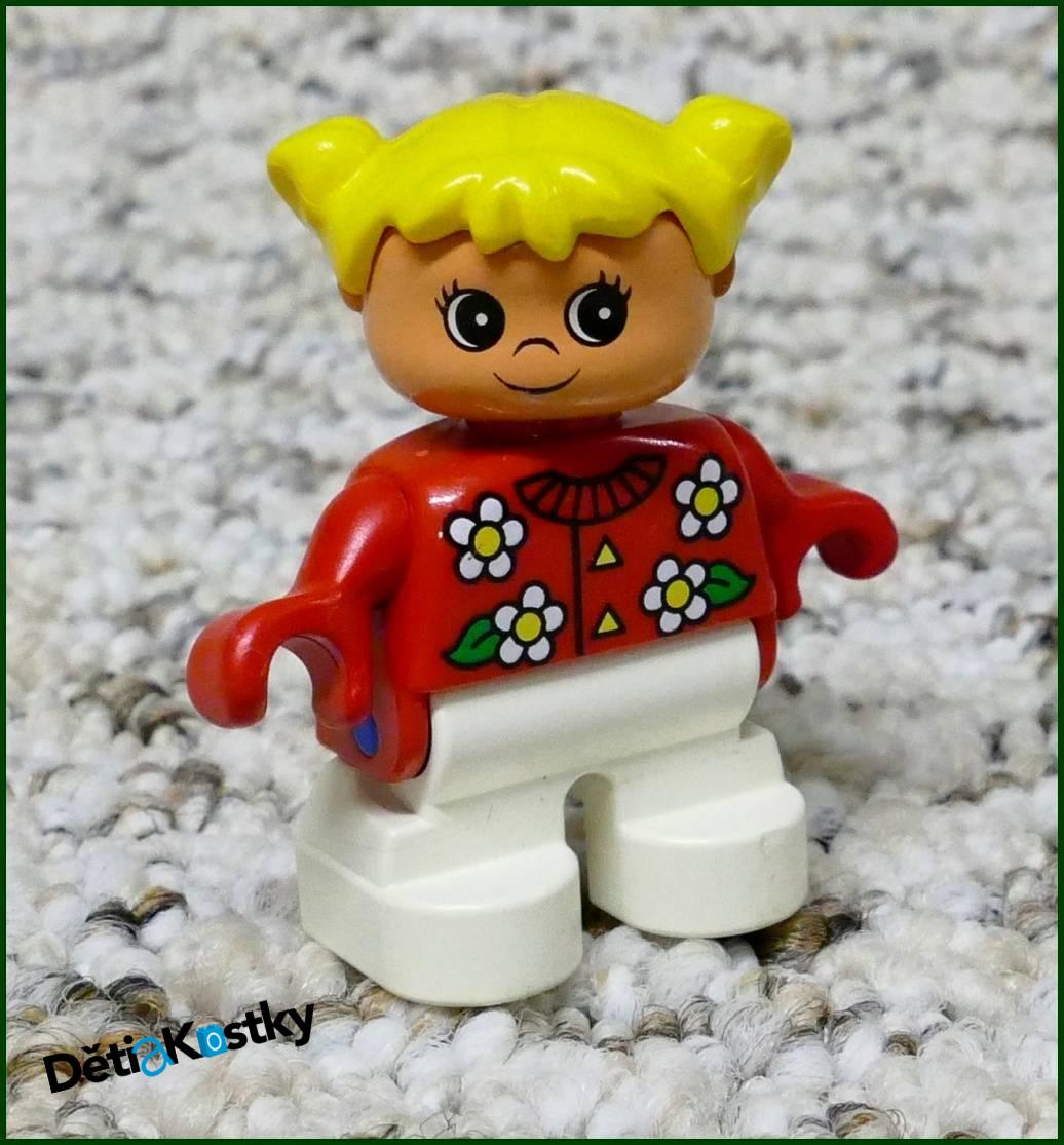 Lego® Duplo® Figurka Dítě Blond s Kytičkami