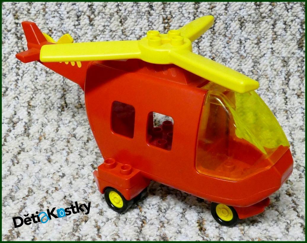 Lego® Duplo® Vrtulník Hasiči s Kolečky - Žlutá Vrtule