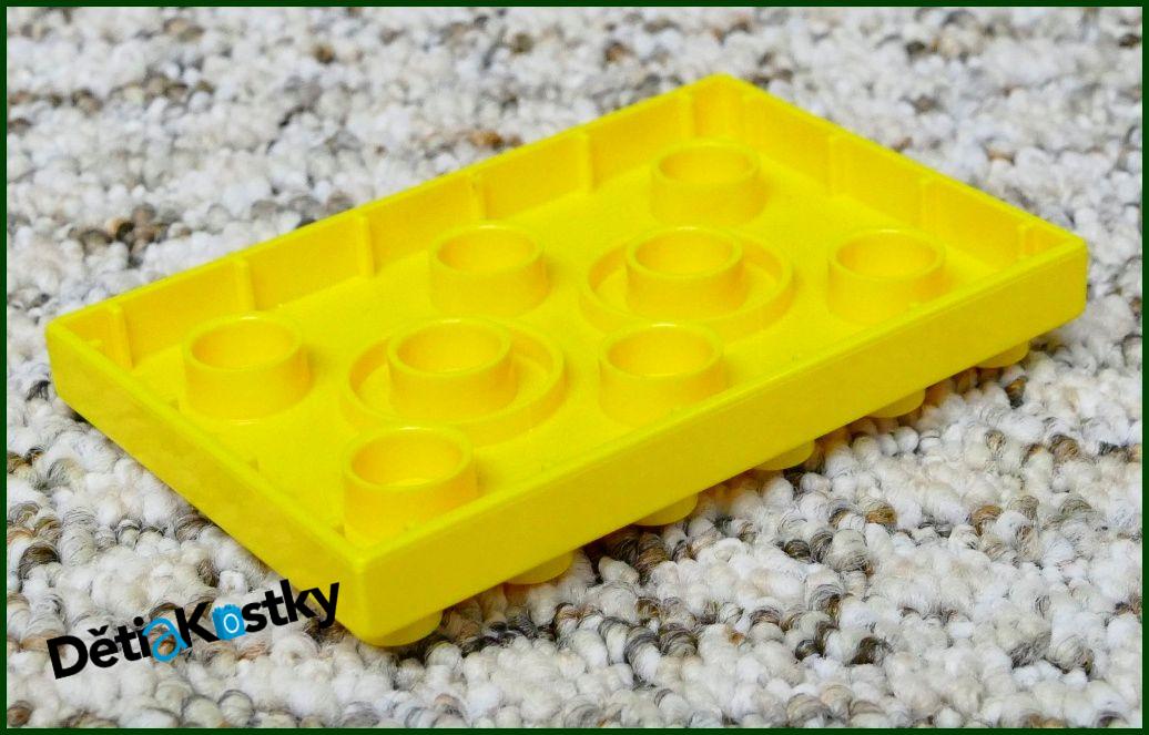 Lego® Duplo® Podložka/Destička 4x6 Žlutá (Stříška)