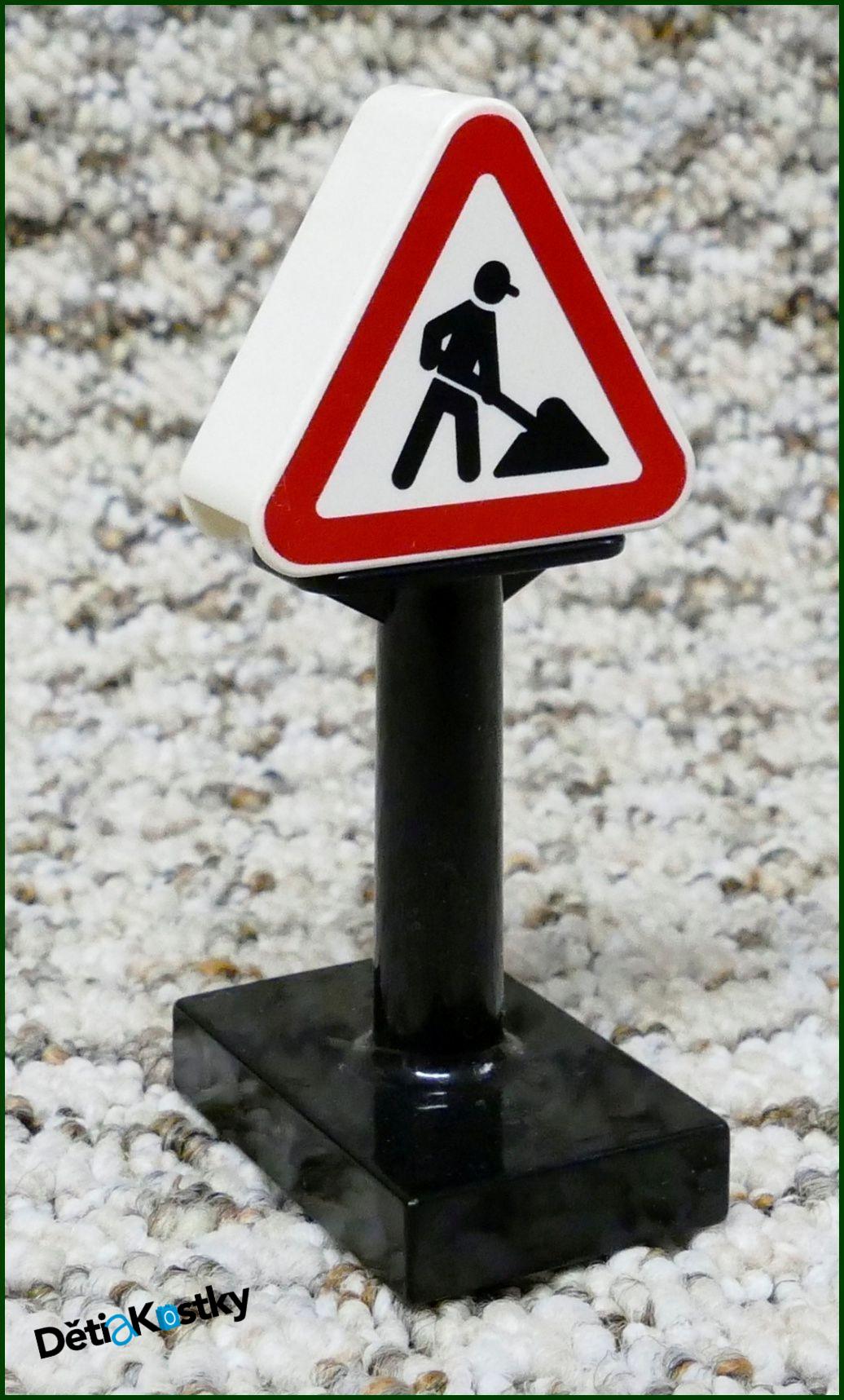 Lego® Duplo® Značka Bílá Trojúhelník - Práce Na Cestě